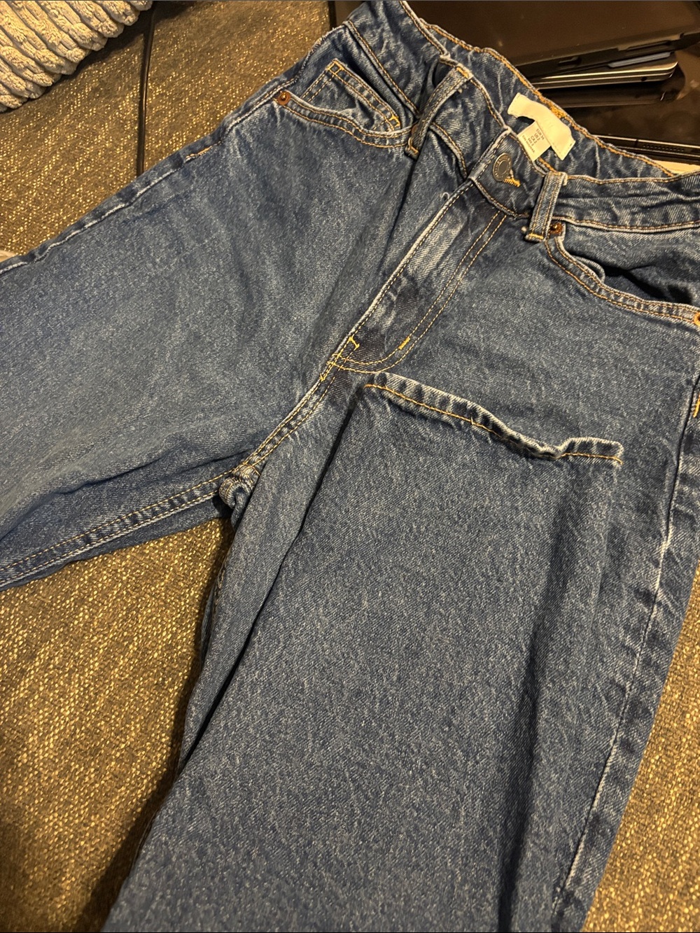 H&M Women's Relaxed Blue Denim Jeans